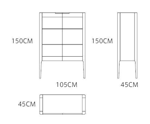 Foshan Wholesale Modern Lasted Design Home Furniture Villa Living Room Side Cabinet Hotel Glass Door Solid Wood Cabinet Dining Room Wooden Furniture Sideboard