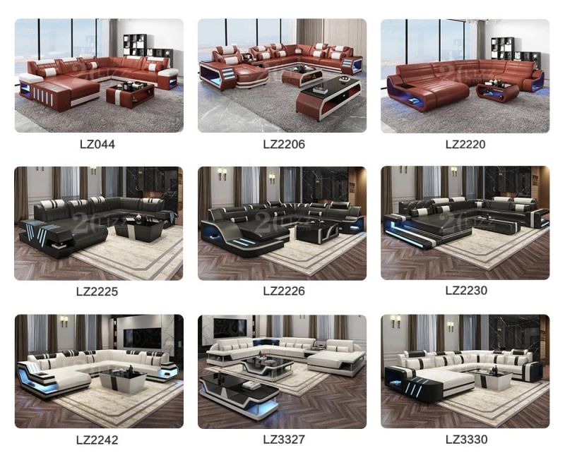 Italian Furniture Modern LED Hot Selling Sectional