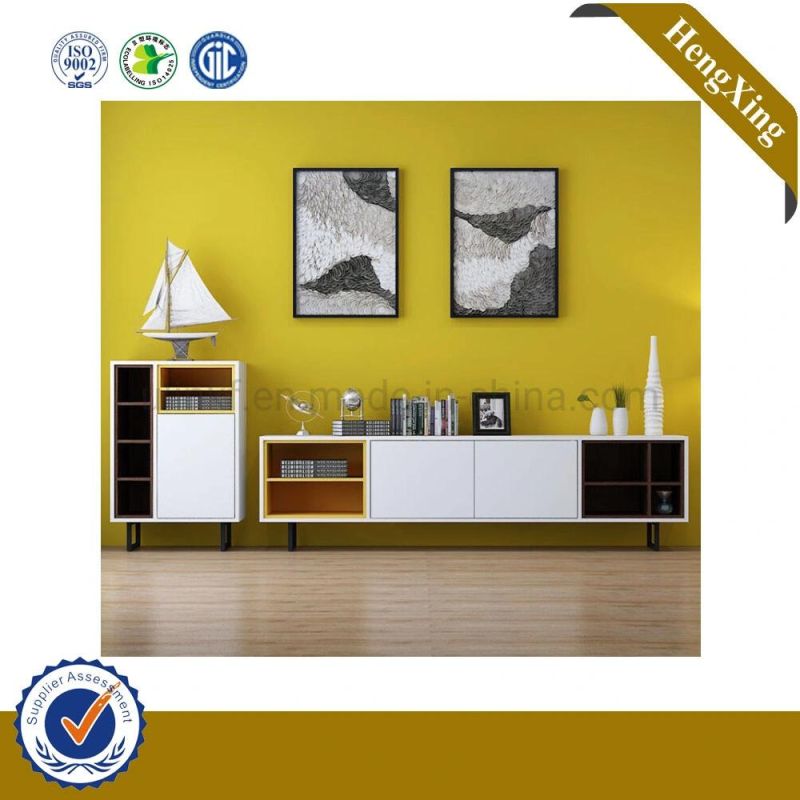 2021 New Design Living Room Home Furniture Sets TV Cabinet Metal Legs Melamine Laminated TV Stand (HX-8NR0711)