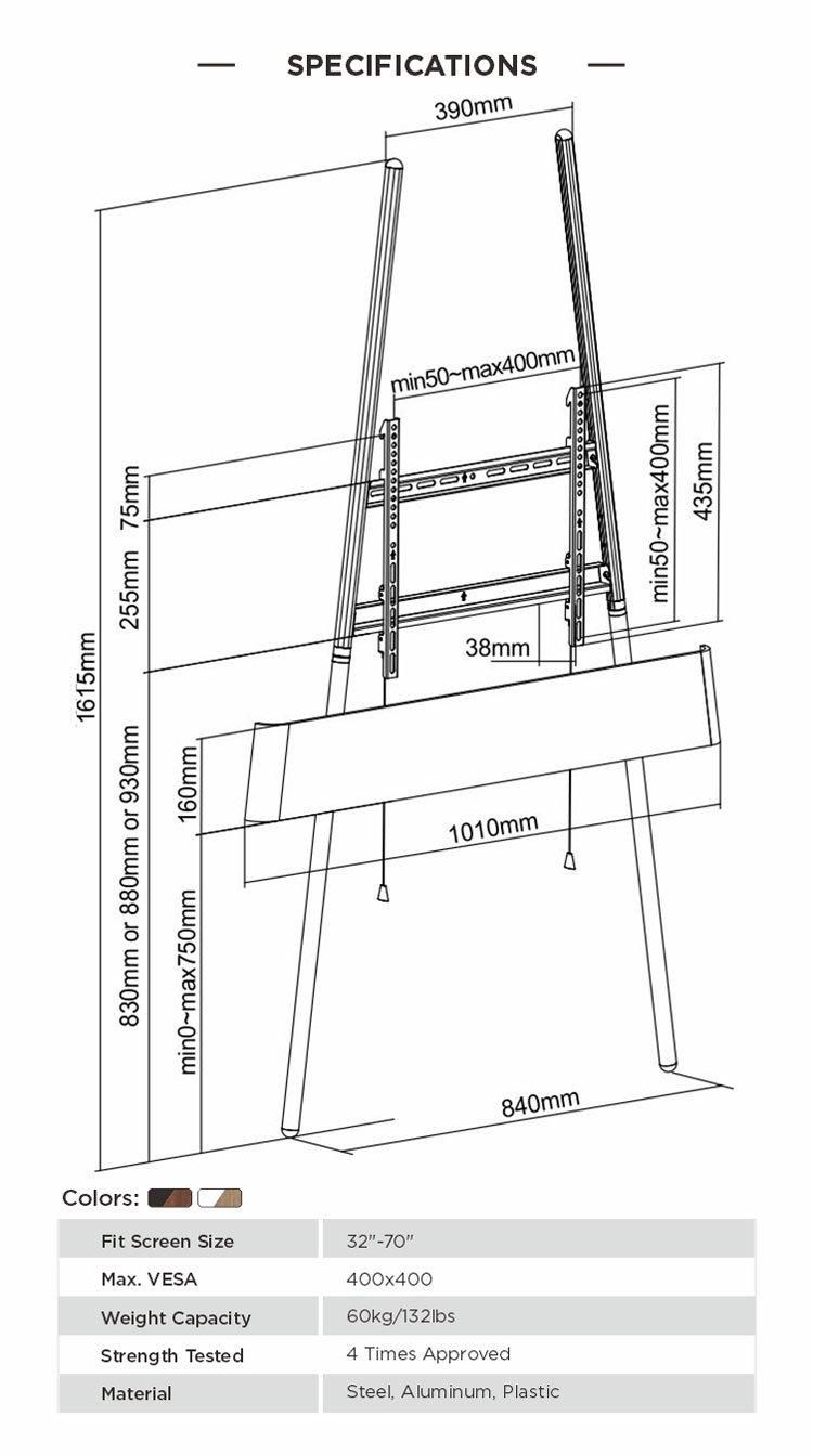 Modern Living Room Furniture Ladder Style Studio TV Stand