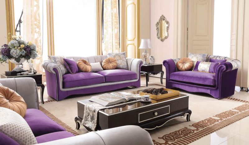 Foshan Furniture Fabric Section Sofa for Living Room