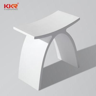 Best Online Selling Solid Surface Stone Small Bathroom Stool Bench Chair Bathroom Steam Shower Stool