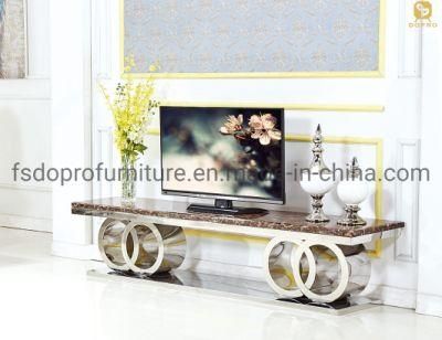 Stainless Steel TV Display Cabinet Floor TV Stand Furniture Modern Living Room TV Unit-T10