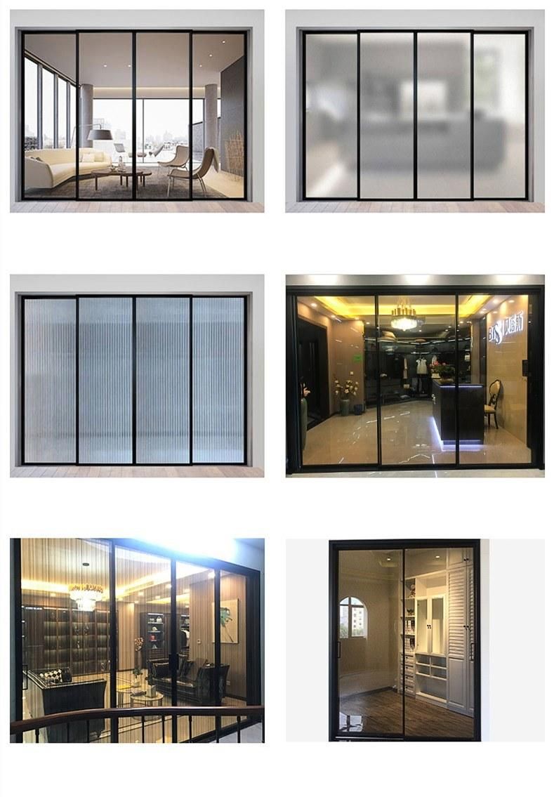 Kitchen Balcony Living Room Glass Sliding Door Tempered Glass Door Narrow Side Sliding Door