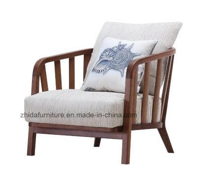 Wood Finish Hotel Restaurant Armchair