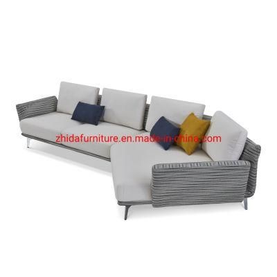 Modern Fabric Living Room L Shape Corner Leather Sofa for Hotel Lobby