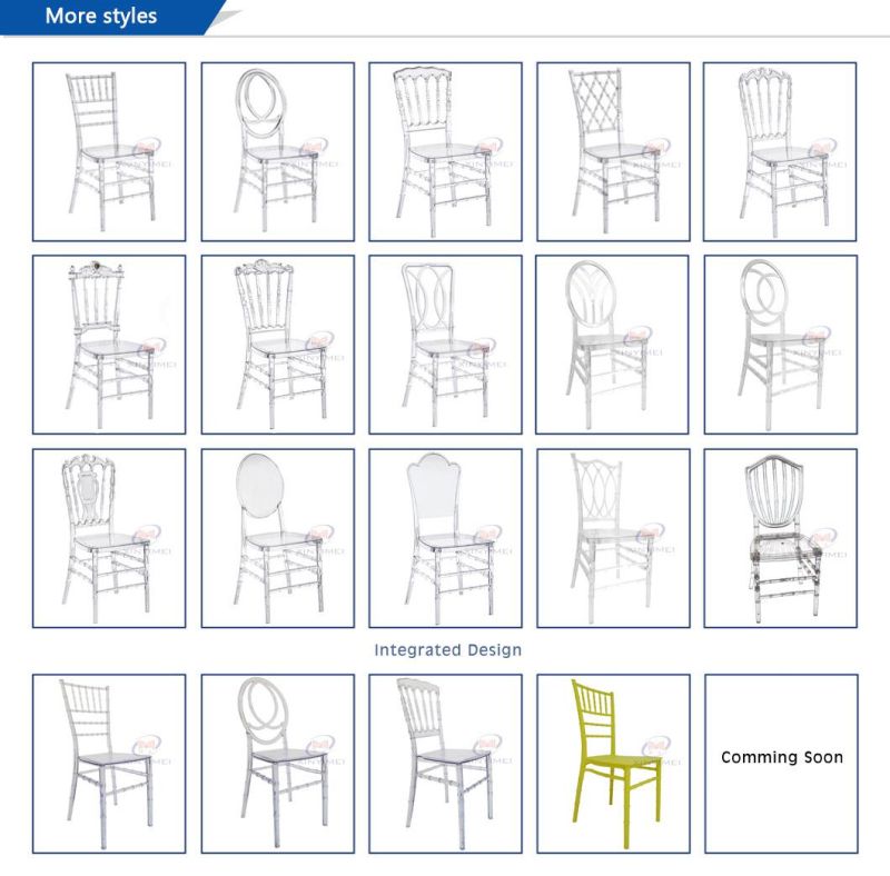 O Back Resin Acrylic Chivary Transparent Chiavari Chair