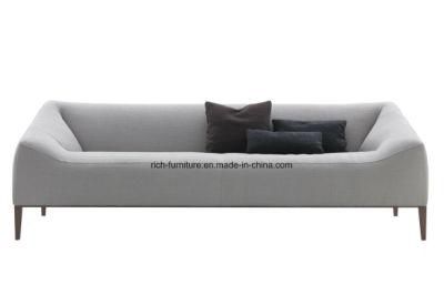 Modern Living Room Furnitue Hotel Reception Grey Fabric Nordic Style Corner Sofa Couch