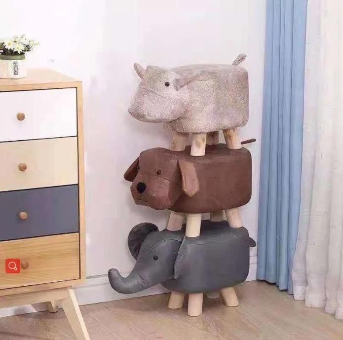 Cartoon Stool Elephant Stool Logo Sofa Shoe Changing Stool