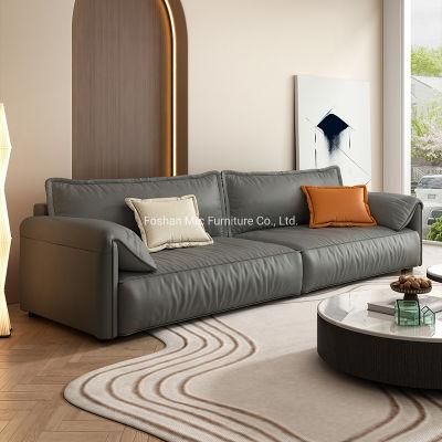 Fashion New Fabric Three Seats with Chaise Sofa Furniture Set