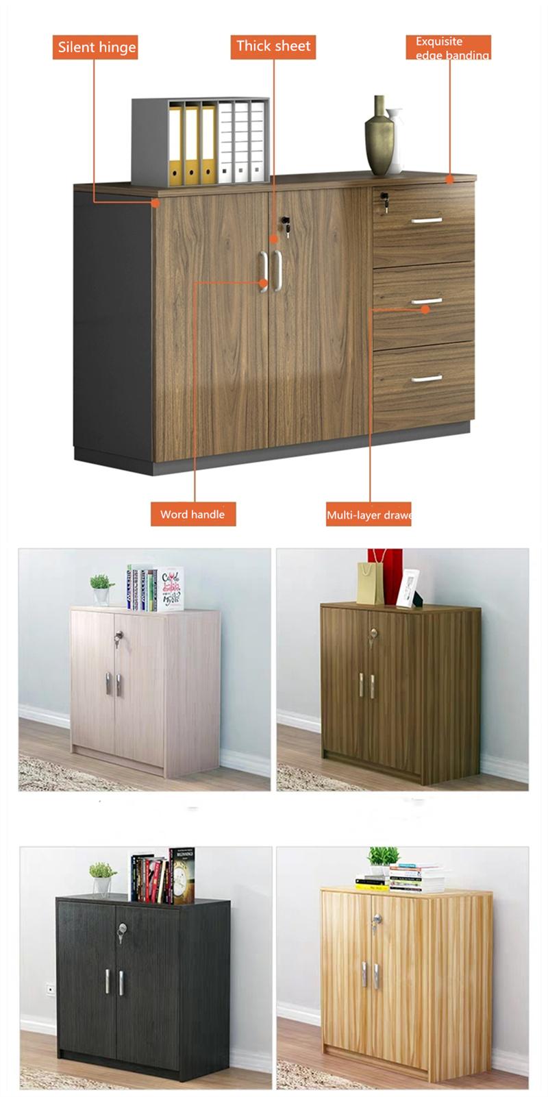 Fashion MDF Low Storage Cabinet Bedroom Home Furniture Book Case Kitchen Cabinets