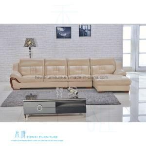 Modern Living Room Corner Leather Sofa for Home (HW-8217S)