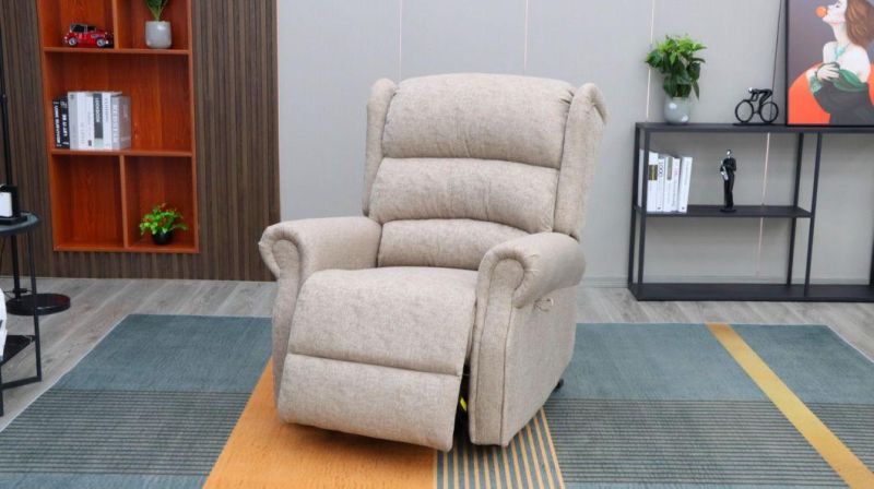 Jky Furniture Chenille Power Electric Assist Lift Recliner Chair Reclining with Massage Function and for The Elderly