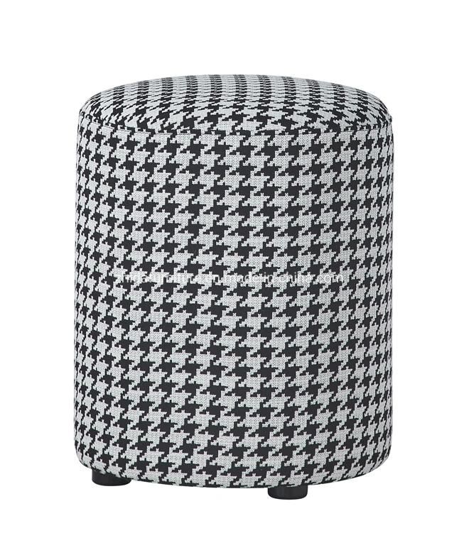 Modern Fabric Pattern Living Room Stool Ottoman for Kids