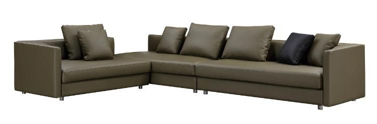 Good Wholesale Price Leather Sectional Sofa L Shape U Shape Modern Sofa Couch for High-Class Apartment