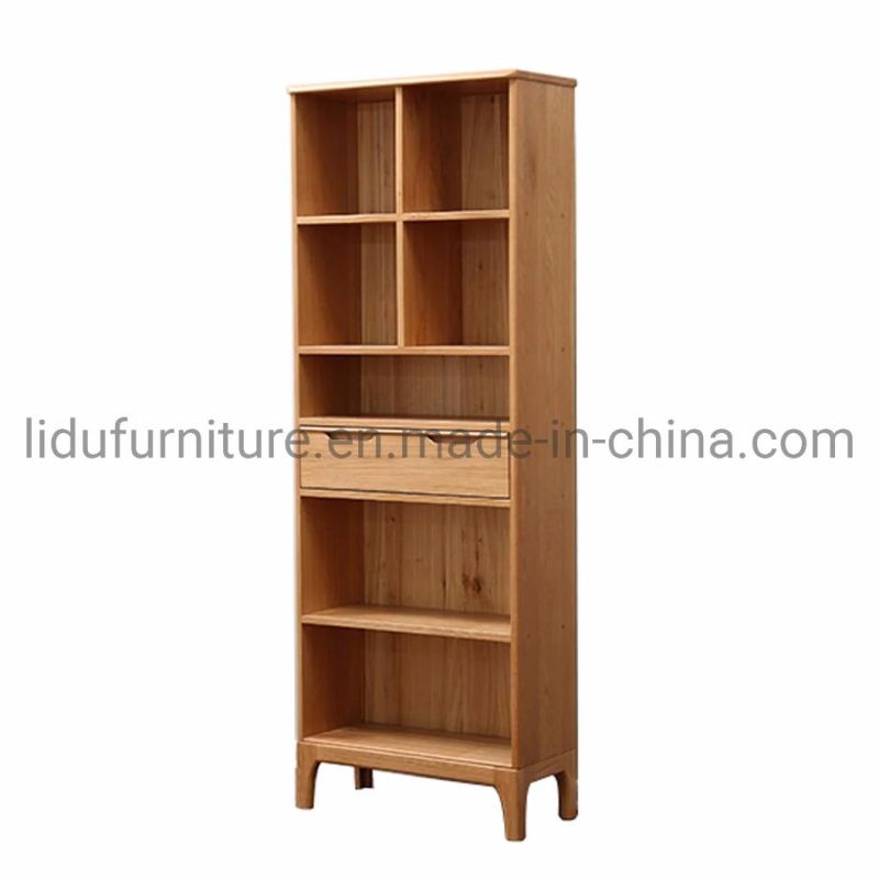 Oak Wood Cabinet with Drawer Wood Chest Bedroom Wooden Dresser Chest of Drawer with 5 Drawers