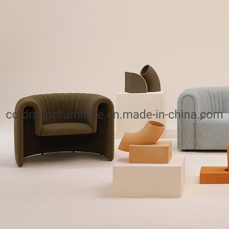 Unique Design Home Furniture Leather Leisure Sofa Chair with Arm