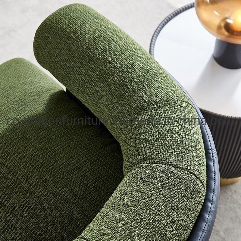 Modern Home Furniture Wooden Frame Fabric Simple Sofa Leisure Chair