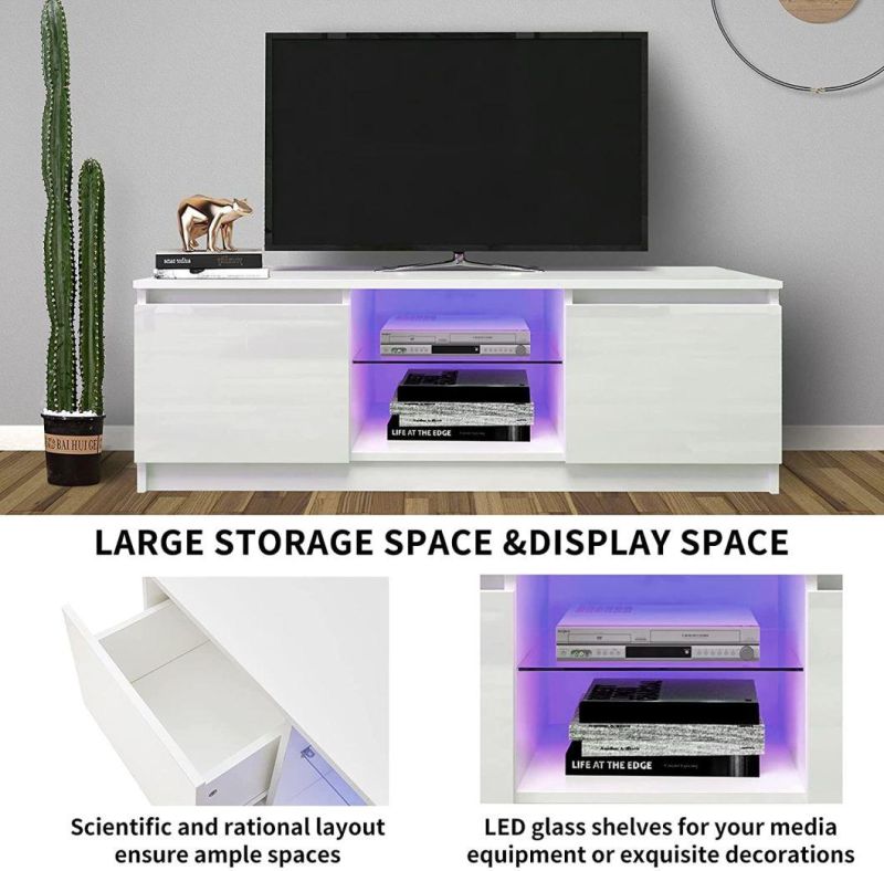 Living Room Furniture MFC TV Storage Cabinet with LED