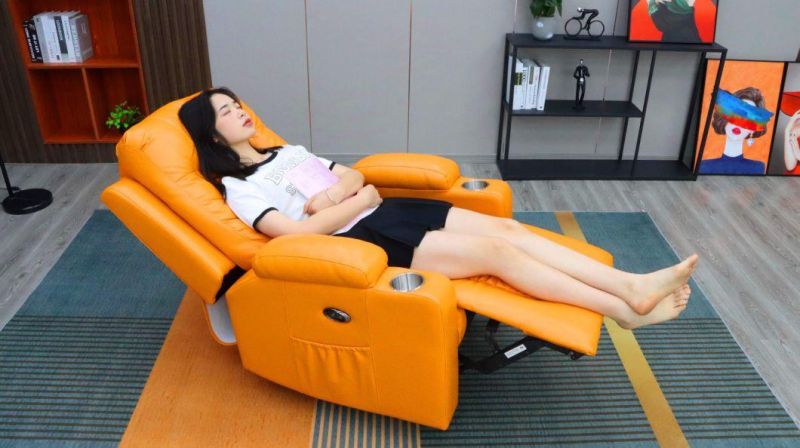 Jky Furniture Geeksofa China Manufacturer Living Room Air Leather Relax Power Electric Recliner Chair with USB Charger