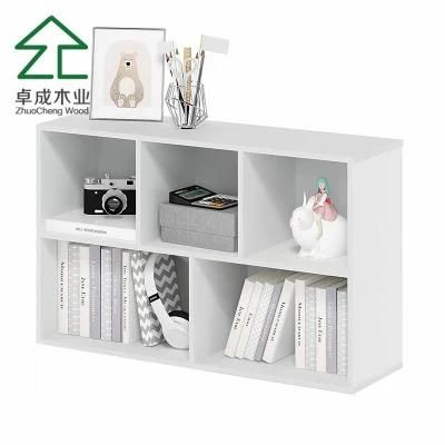 Bookcase 2-Tier Bookshelf Wood Cube Bookcase