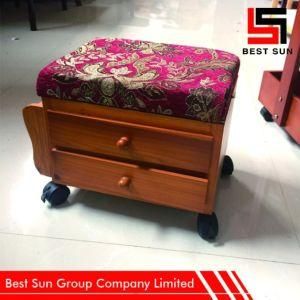 Home Goods Ottoman, Multipurpose Wood Chinese Stool