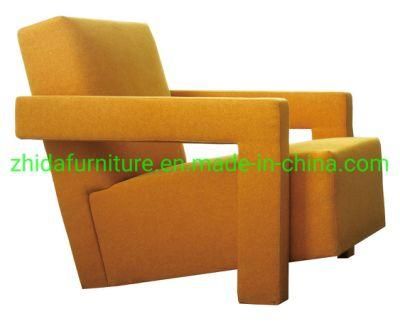 Chinese Living Room Home Furniture Upholstery Top Modern Special Yello Armchair