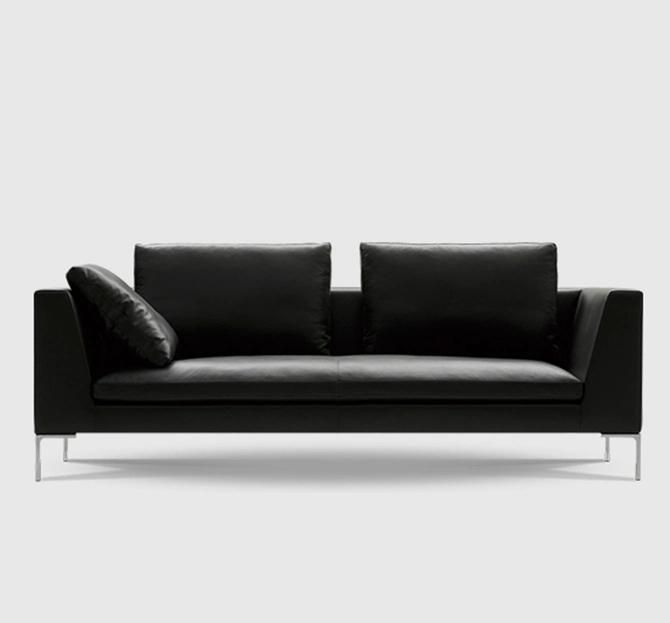 European Style Leather or Fabric Upholstery Couch Living Room Couch