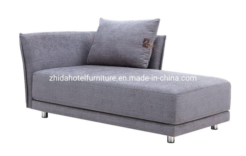 L Shape Sectional Modern Fabric Leather Home Furniture Wooden Sofa