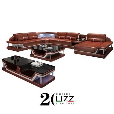 Sofa Set U Shaped Sofa European Modern Couch Leather Sofa Living Room Sofa Home Furniture