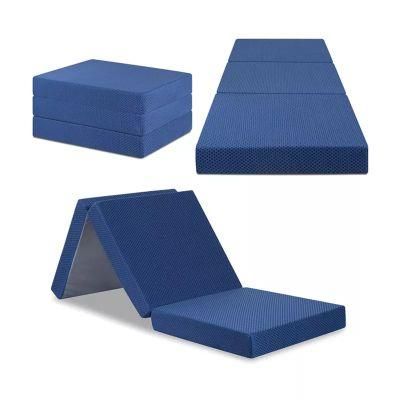 Folding Mattress Single Portable Floor Bunk Lunch Break Folding Mattress Office Sleeping Pad Thick Foam Pad Student Pad