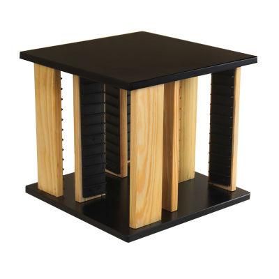 Hot Selling Rotatable Wood CD Rack