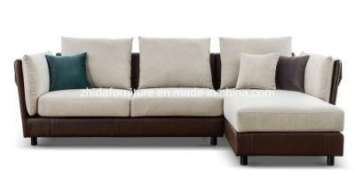 Modern Furniture Leather Fabric Living Room Corner Polyester Sofa