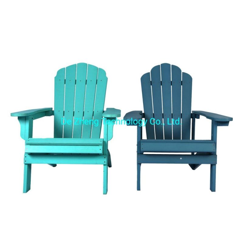 Wooden Outdoor Lounge Chair Plastic Garden Chair Outdoor HDPE Adirondack Chair