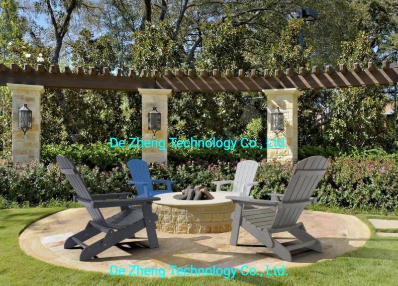 Wooden Outdoor Lounge Chair Plastic Garden Chair Outdoor HDPE Adirondack Chair