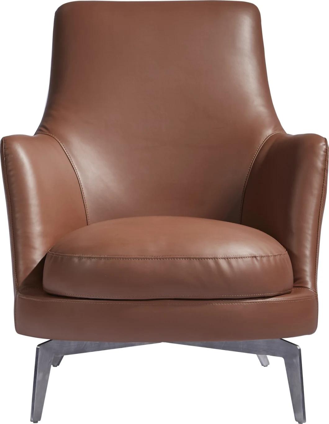 Dr19, Leisure Chair, Fabric and High Density Sponge, Stainless Steel Base, Home and Hotel Furniture Customization