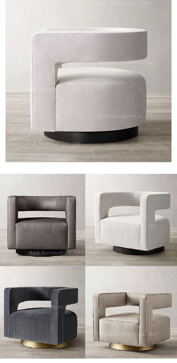 Modern Furniture PU Leather Swivel Leisure Chair for Living Room