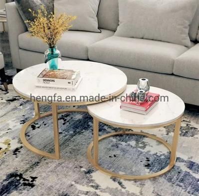 Modern Stainless Steel Frame Cafe Furniture Coffee Side Table