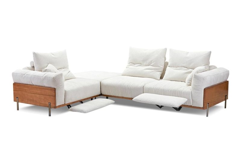 Tomo Leisure Wooden Sectional Living Room Home Dubai Furniture Fabric Sofa