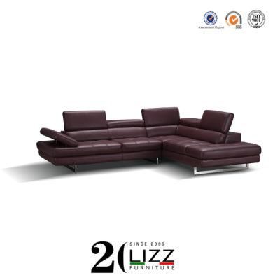 Sectional Corner Living Room Leisure Leather Sofa Set