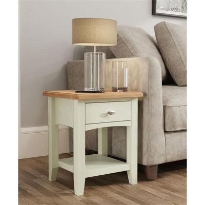 Georgia Painted White Lamp Table