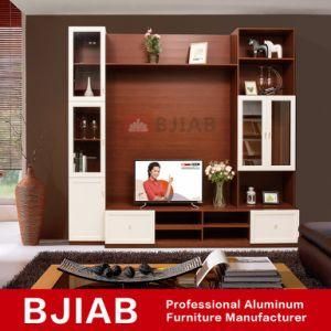 Customized Red Teak Calssic Home Furniture Aluminum TV Stand