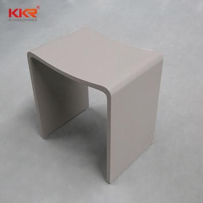 Wholesale Factory Price Grey Color Acrylic Shower Stool