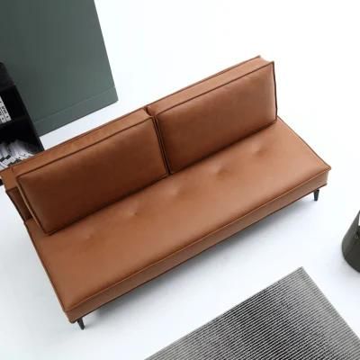 Corner Solid Wooden Living Room Furniture Simple Modern Folding Bed Sofa for Home Bedroom