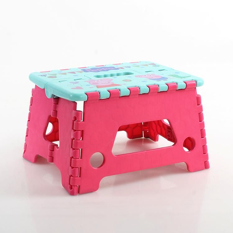 Page Cartoon Cute Children Adult Portable Folding Plastic Stool