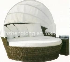 Bed Lounger, Rattan Lounger, Outdoor Lounger (E-023)