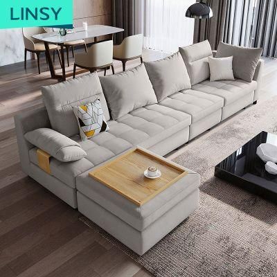 Linsy Sectional Home Furniture Fabric Sofa Set Design 996