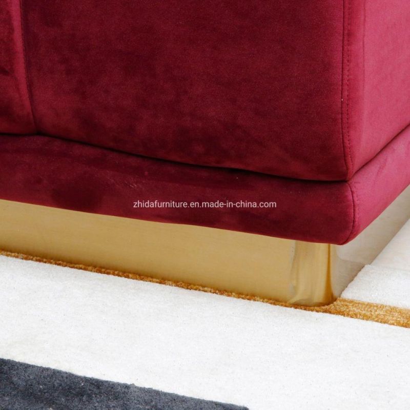 Luxury Home Furniture Comfortable Velvet Living Room Fabric Sofa