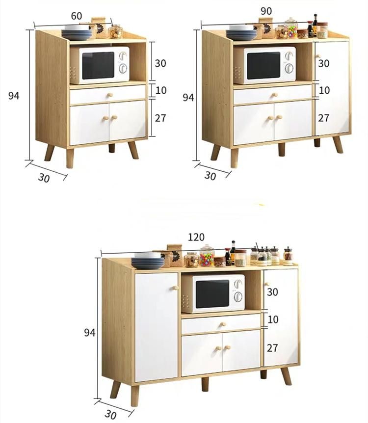 Storage Cabinet Furniture Vintage Modular Wooden Home Furniture Living Room Kitchen Cabinets