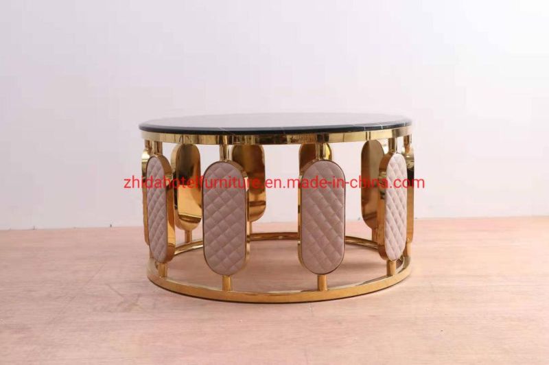 Natural Stone Marble Top Marble Coffee Table for Stone Furniture